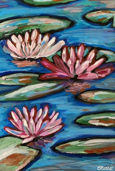 Join Me To Paint ‘lillies On The Lake’