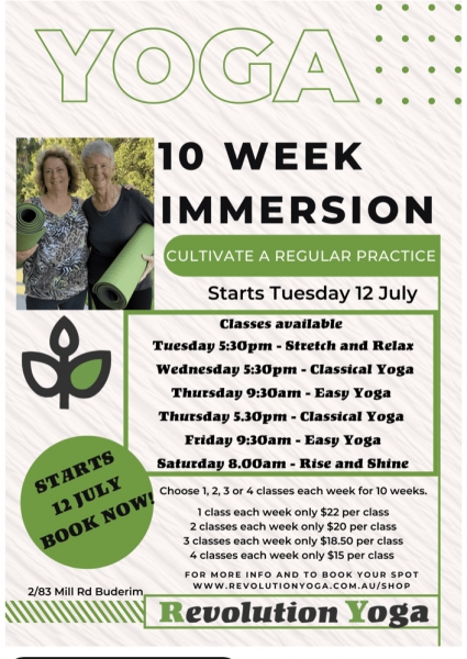 10week Yoga Immersion Revolution Buderim